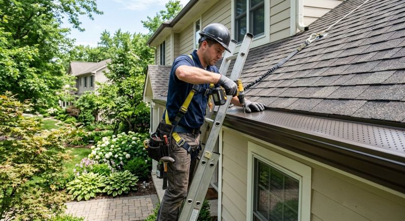 Gutter Cover Installation project example